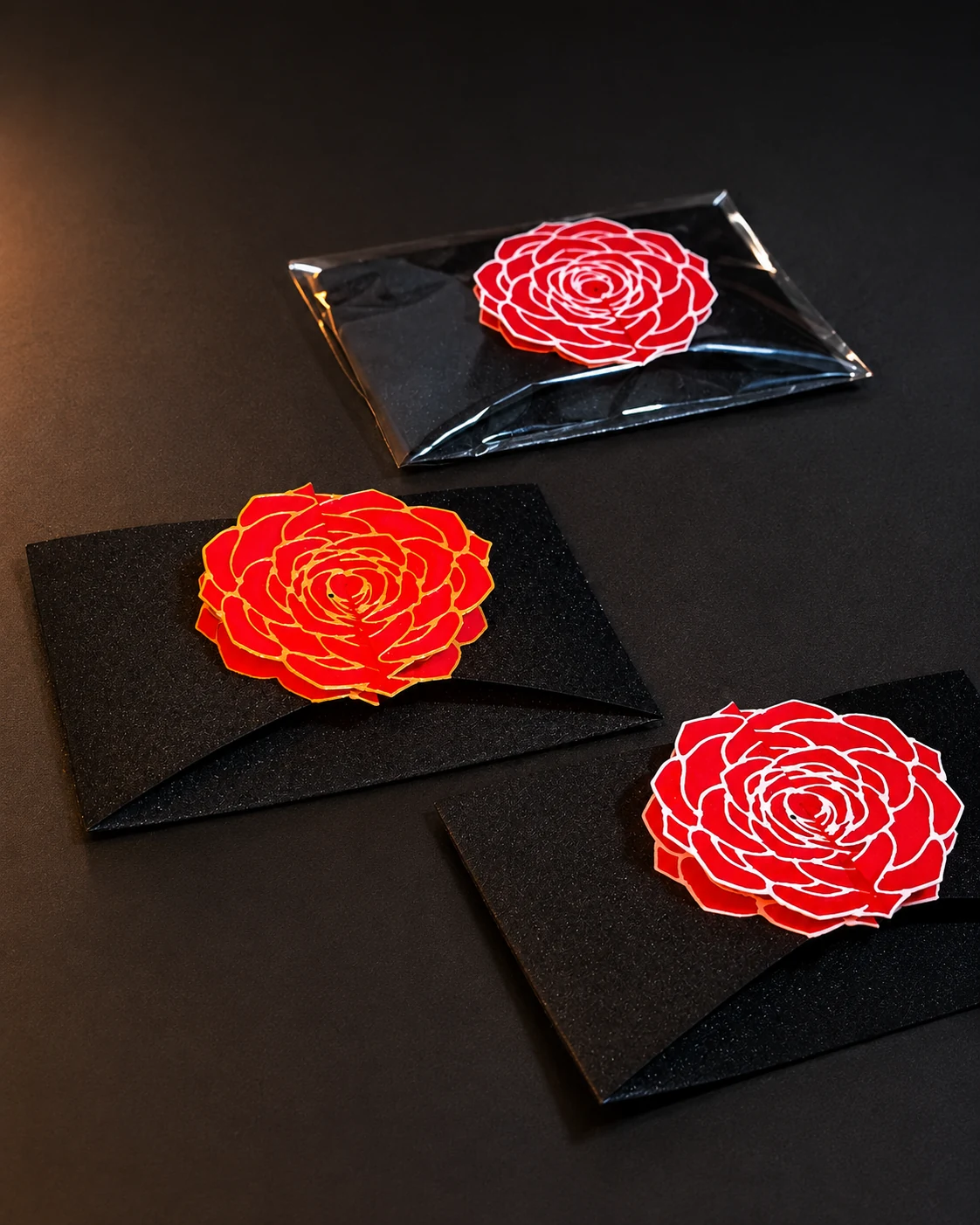 Lembranças com rosas vermelhas